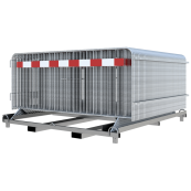 SET | with 50 crowd barrier type E | with and without touch bar | with one touch strip, red / white, RA2/B